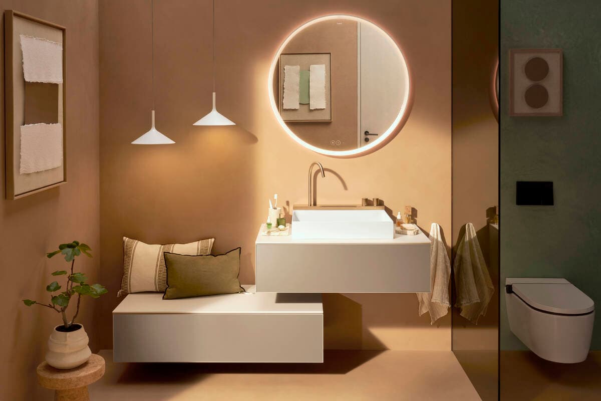 Lavabo à poser Hansgrohe Avalegra AquaUnit avec mitigeur en bronze brossé - vue 11