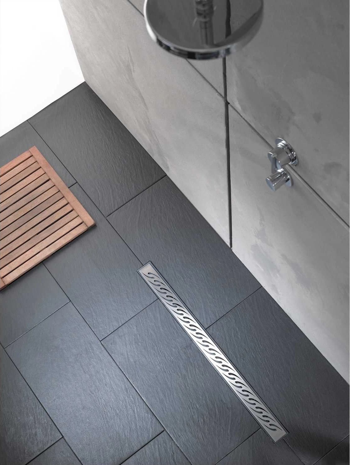 Canivelle de douche Wirquin Venisio 70 cm avec grille gouttes d’eau - débit d'évacuation 84 L/min - vue 6
