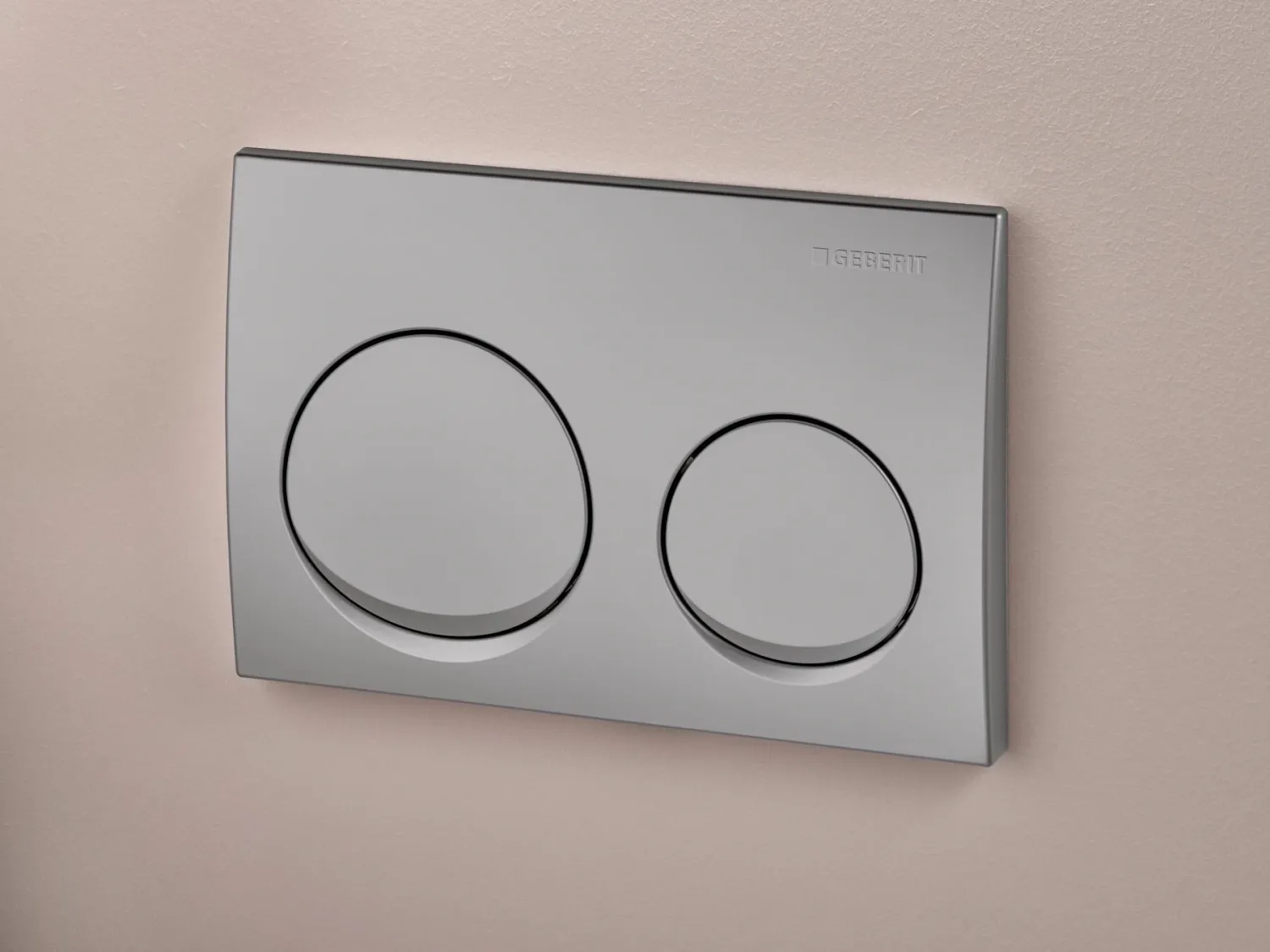 Plaque de déclenchement Alpha10 / Chromé mat