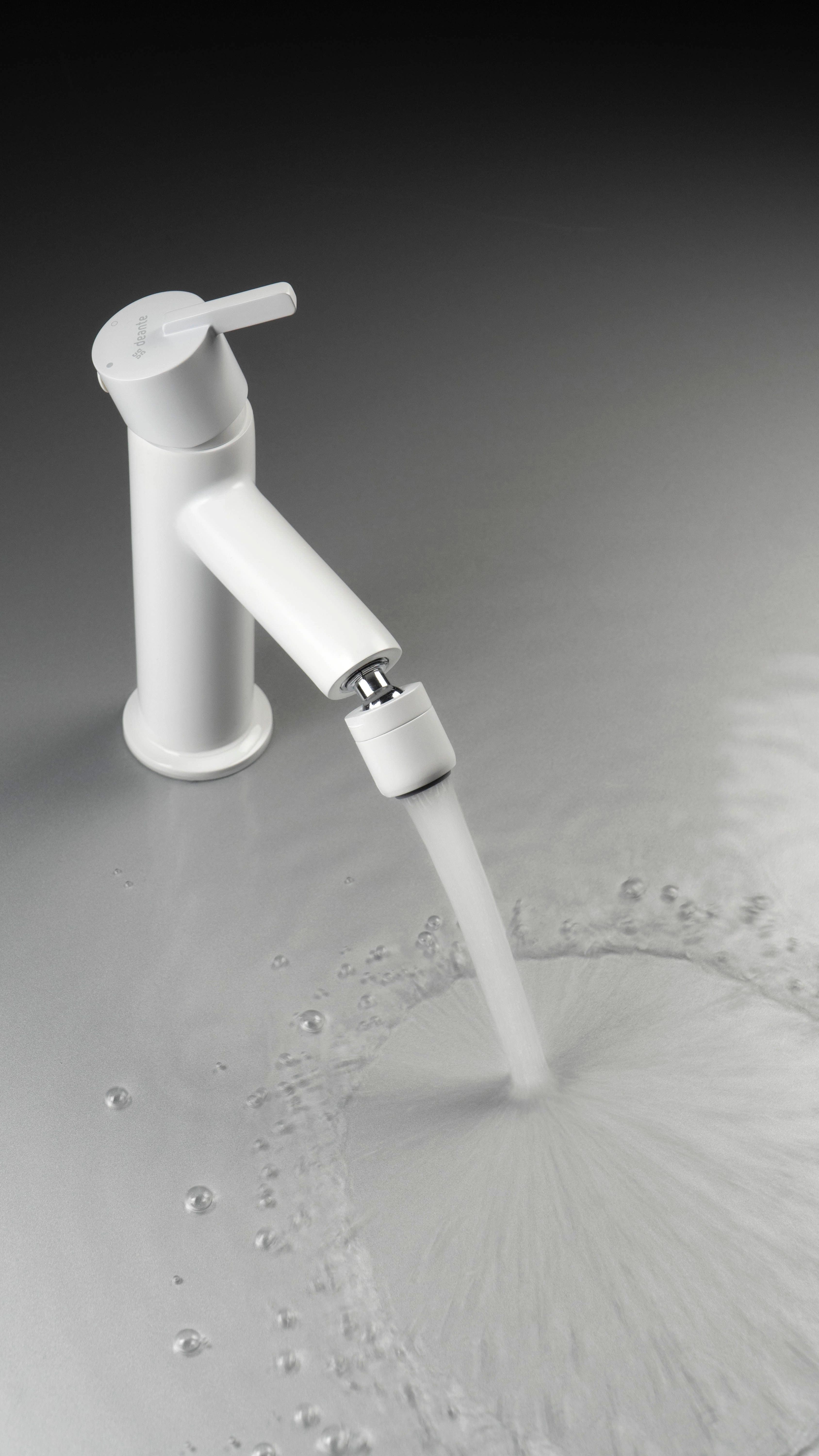 Mitigeur de bidet Deante Silia sans bonde en blanc mat - vue 5