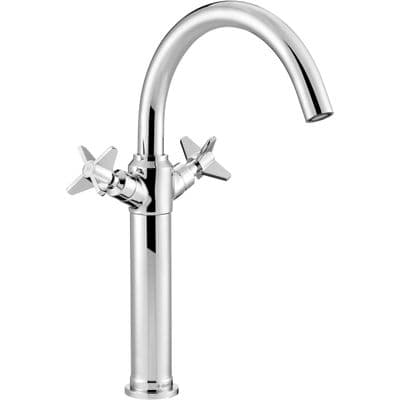 Mélangeur de lavabo rehaussé Deante Temisto 270 sans bonde en chromé