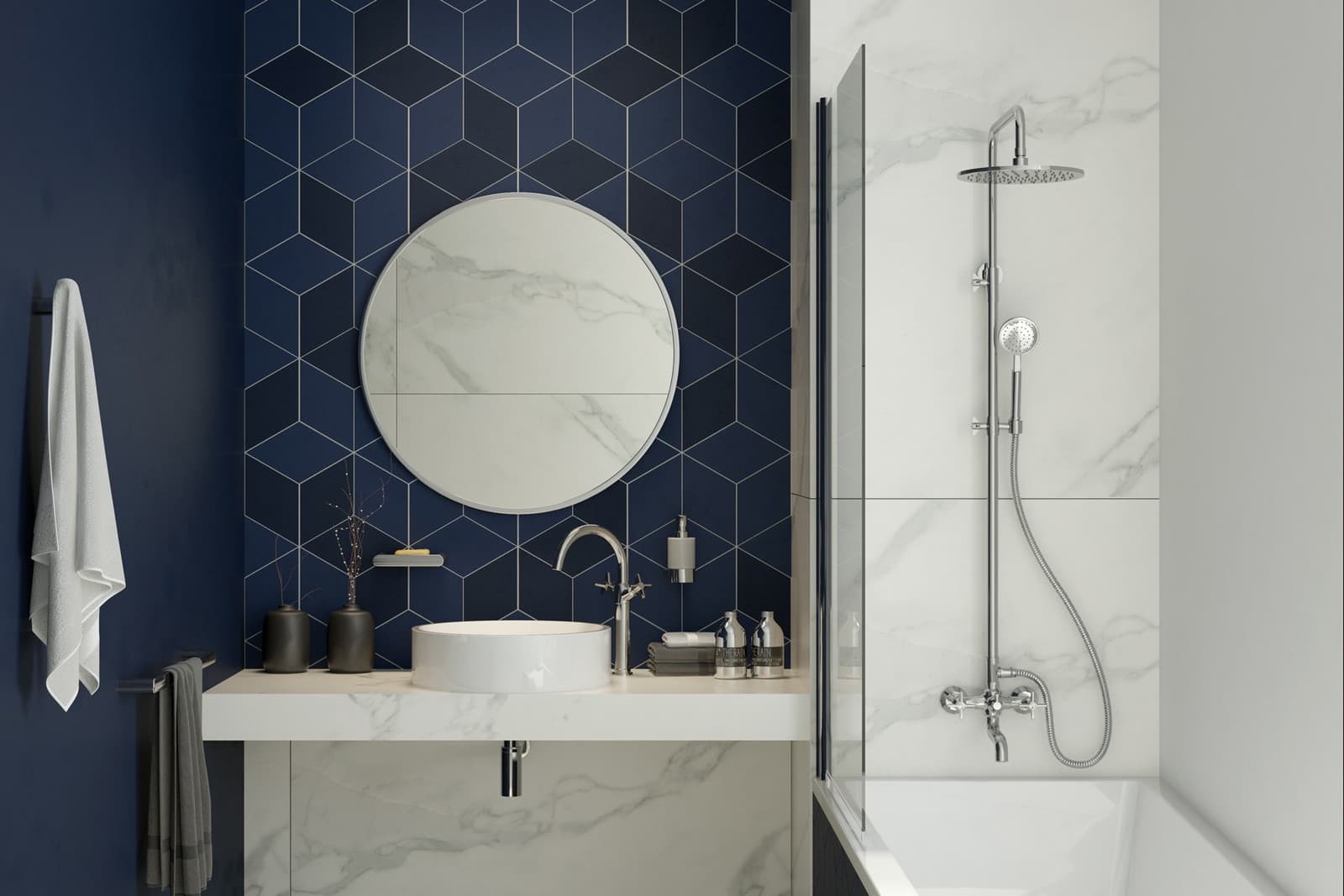 Mélangeur de lavabo rehaussé Deante Temisto 270 sans bonde en chromé - vue 3