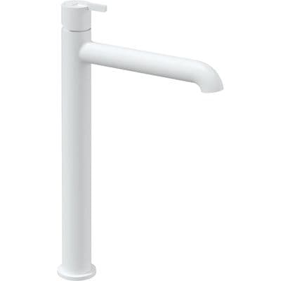Mitigeur de lavabo rehaussé Deante Silia 265 sans bonde en blanc mat