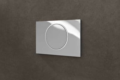 Plaque de déclenchement Geberit Sigma10 / Chromé brillant - anneau design chromé mat