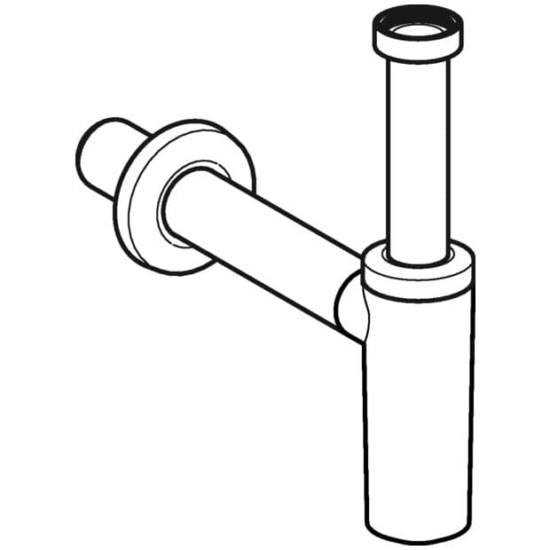Siphon chromé autonettoyant Ø 32 mm Geberit pour lavabo - vue 4