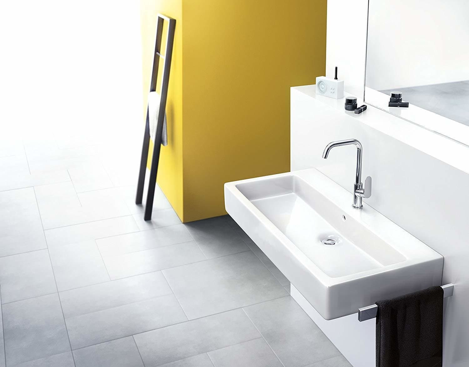 Mitigeur de lavabo Hansgrohe Focus 240 bec haut en laiton chromé avec tirette et vidage - vue 5
