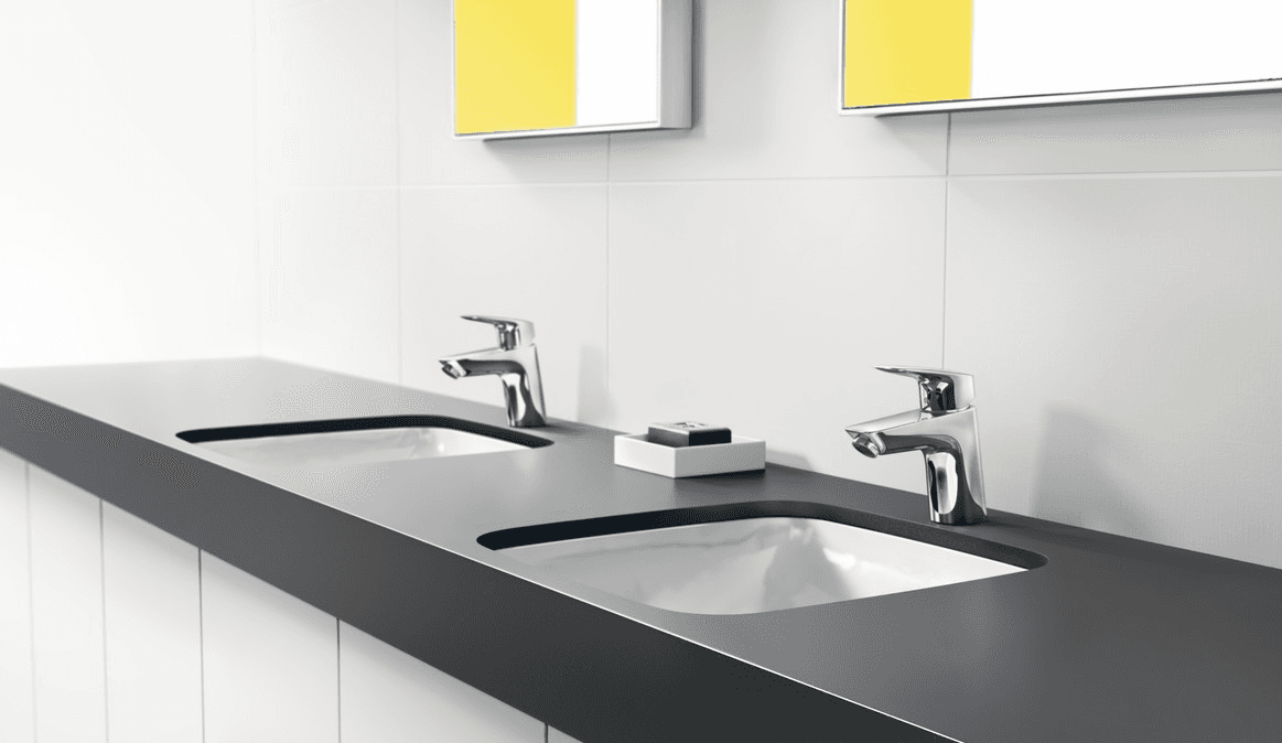 Mitigeur de lavabo Hansgrohe Logis 75 CoolStart en laiton chromé avec tirette et vidage - vue 4
