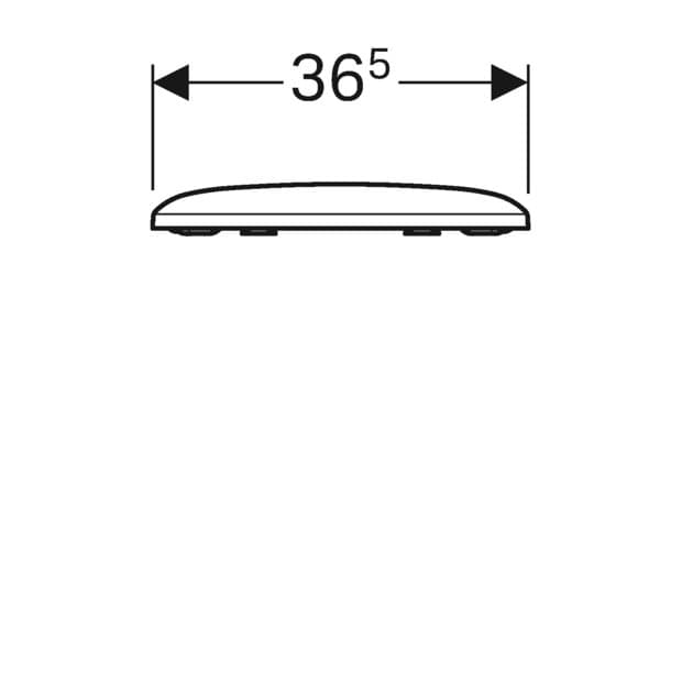 Abattant antibactérien WC Geberit iCon Square à abaissement automatique - vue 5