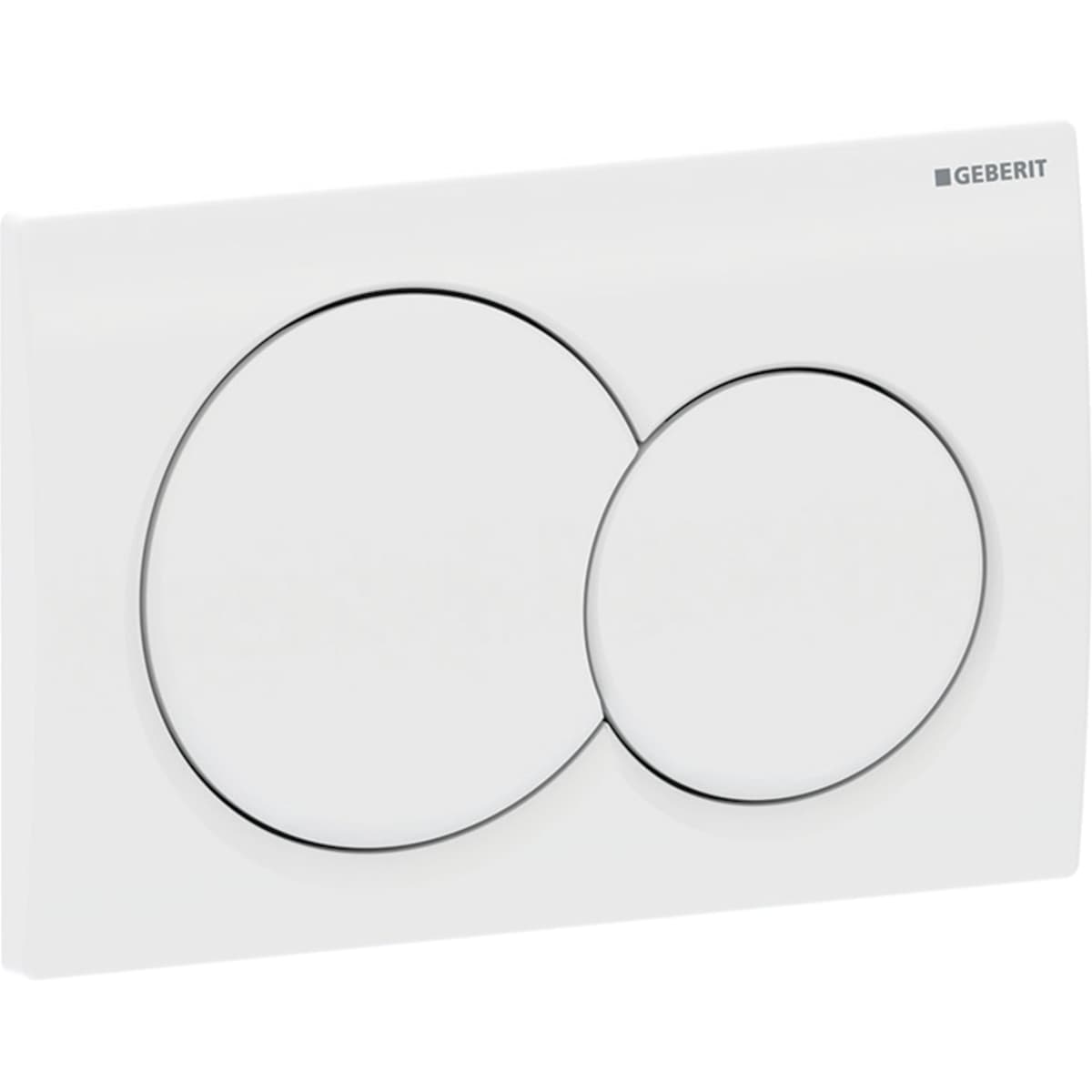 Plaque de déclenchement Alpha01 round / Blanc - vue 4