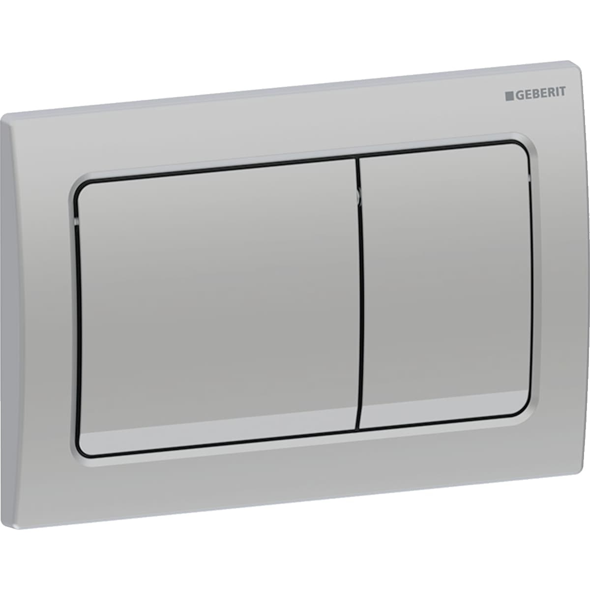 Plaque de déclenchement Alpha01 square / Chromé mat - vue 4