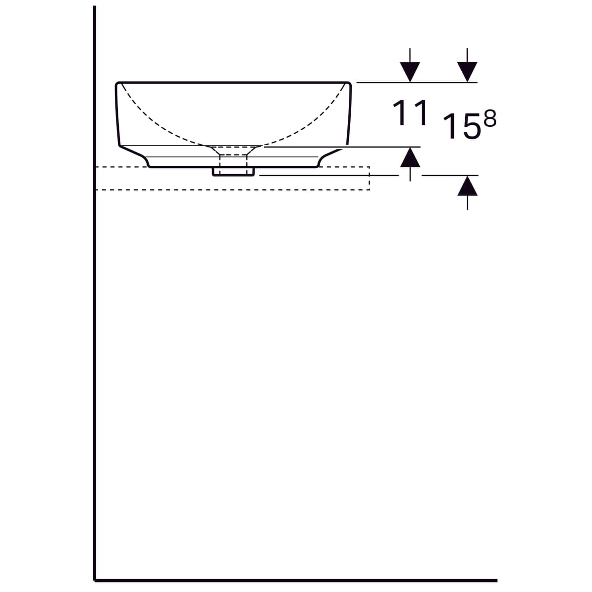 Vasque bol Geberit VariForm circulaire diamètre 40 cm - vue 9