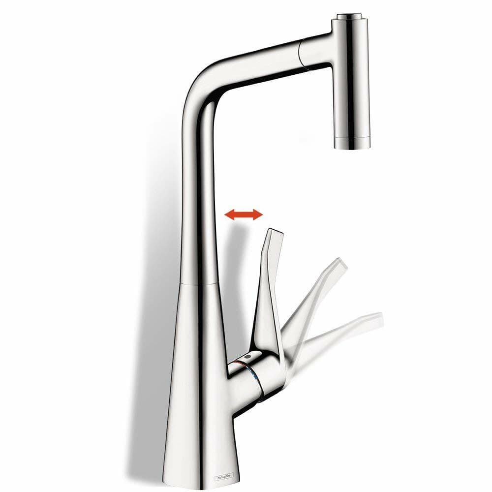 Mitigeur de cuisine Metris Select M71 320 avec douchette extractible 2 jets - vue 5