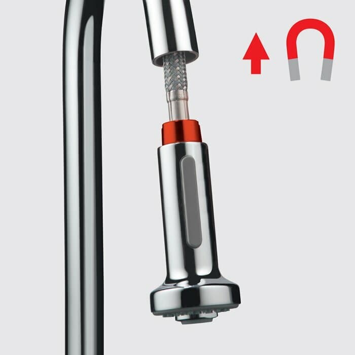 Mitigeur de cuisine Metris Select M71 320 avec douchette extractible 2 jets - vue 7