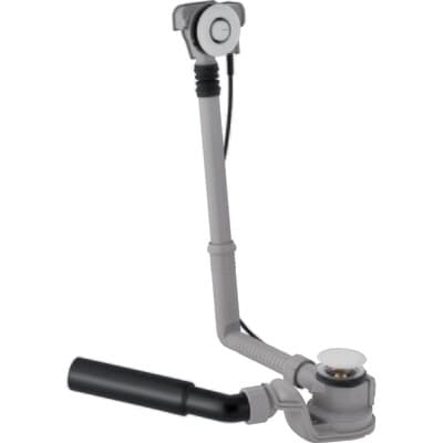 Vidage de baignoire Geberit à déclenchement par pression PushControl (diamètre 52 mm) avec kit de finition et coude de raccordement