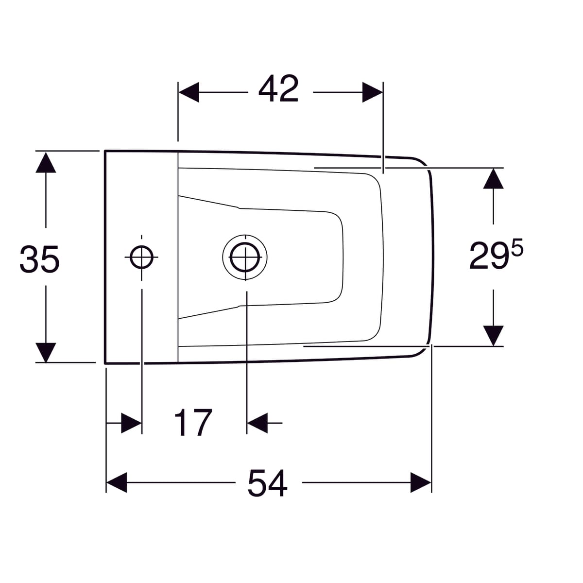 Bidet suspendu Geberit Xeno² caréné KeraTect® - vue 6