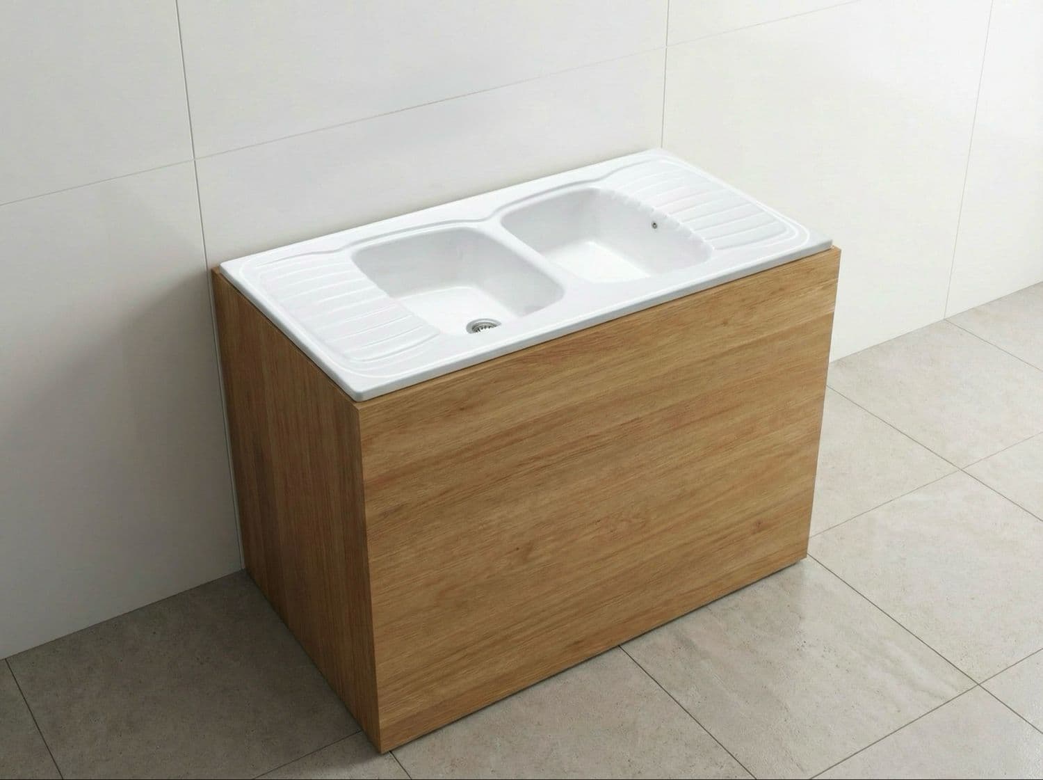 Évier de cuisine à poser Romeo 120 cm x 60 cm