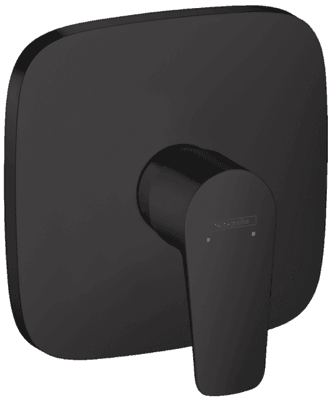 Set de finition pour mitigeur de douche encastré Hansgrohe Talis E en noir mat