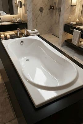 Baignoire rectangulaire Glass - Série Thea 160 x 70 cm