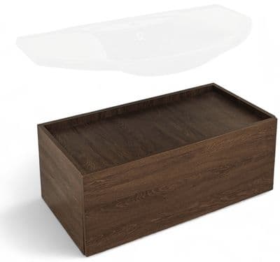 Meuble bas suspendu 100 cm pour salle de bain (sans vasque)