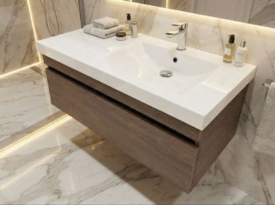 Meuble de salle de bains Spazio 100 cm à un tiroir (sans vasque)