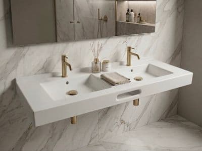 Plan-vasque double Vita 140 cm
