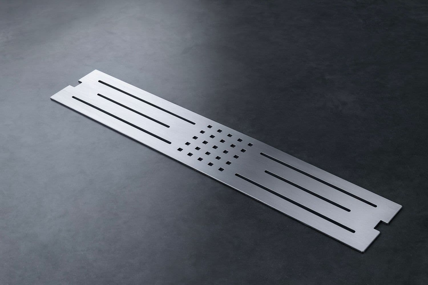 Grille plate Bluestone pour receveurs de douche Galaxit - finition chromée