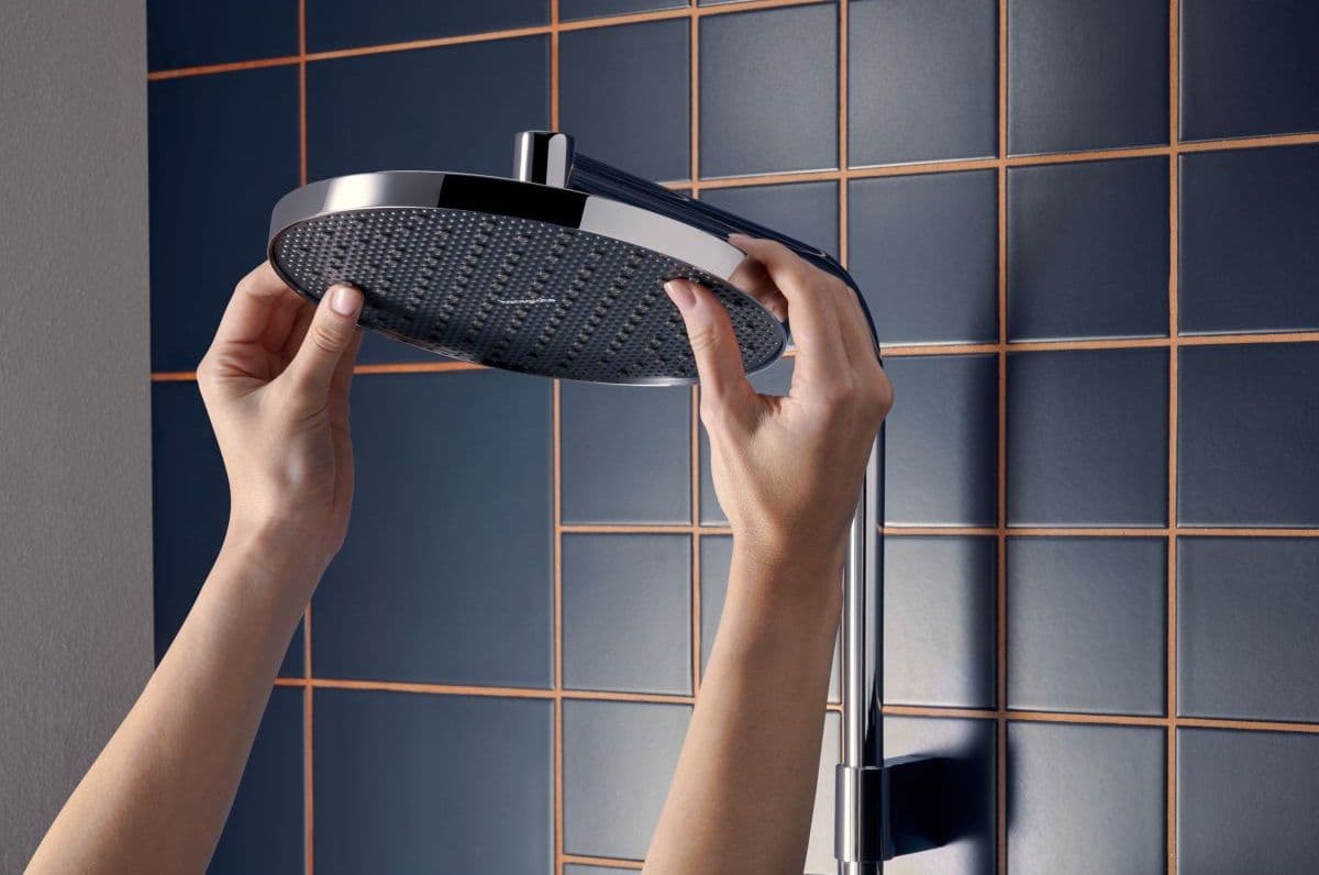 Colonne de douche Showerpipe Hansgrohe Activera S 240 1 jet avec mitigeur EcoSmart - vue 7