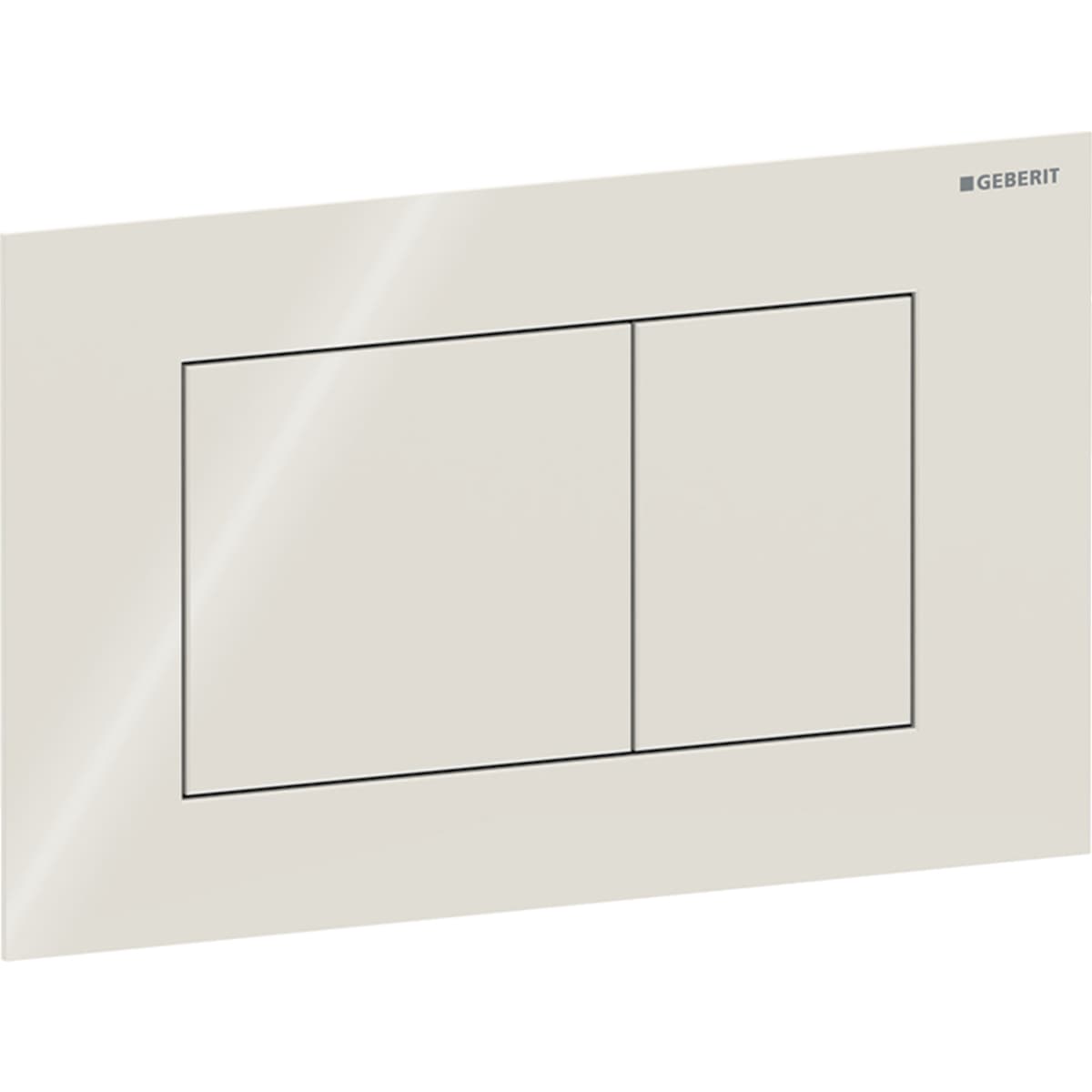 Plaque de déclenchement Geberit Sigma40 square / Gris sable - vue 3