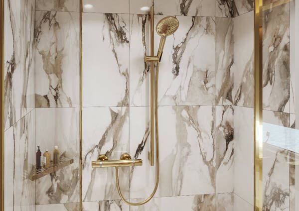 Douchette à main Hansgrohe Raindance Select S 120 3 jets en doré poli - vue 3