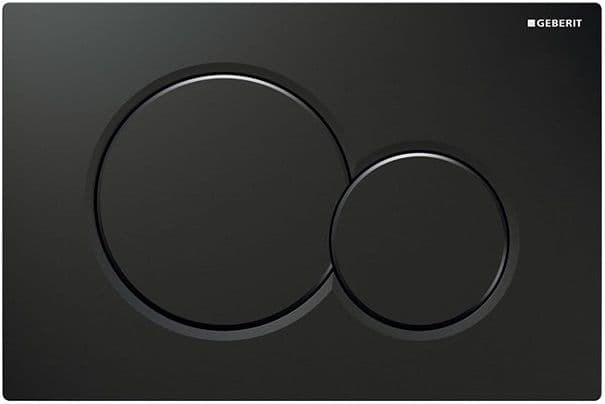 Plaque de déclenchement Geberit Sigma01 round / Noir foncé