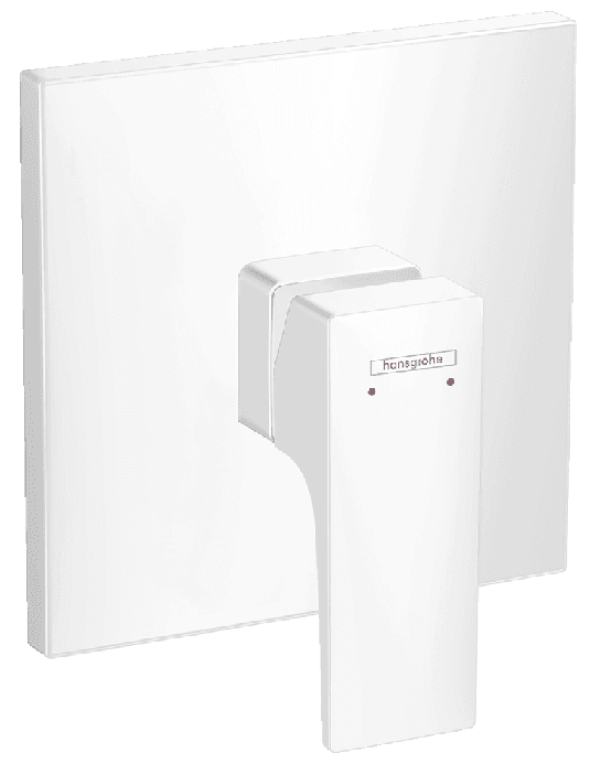 Set de finition pour mitigeur de douche encastré Hansgrohe Metropol en blanc mat