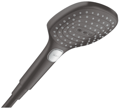 Douchette à main Hansgrohe Raindance Select E 120 3 jets en noir chromé brossé
