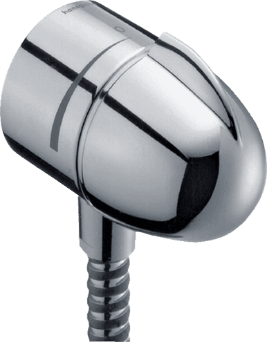 Coude de raccordement Hansgrohe Fixfit E avec clapet anti-retour et robinet d'arrêt intégré