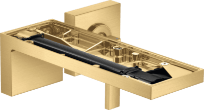 Mitigeur de lavabo encastré AXOR MyEdition sans plaque, bec 221 mm avec bonde à écoulement libre en doré brossé