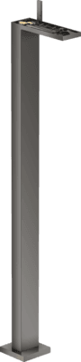 Mitigeur de lavabo AXOR MyEdition sur pied sans plaque, avec bonde push-open en noir chromé poli