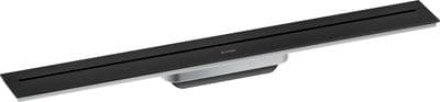 Set de finition AXOR Drain 700 mm, avec kit d’installation en noir mat